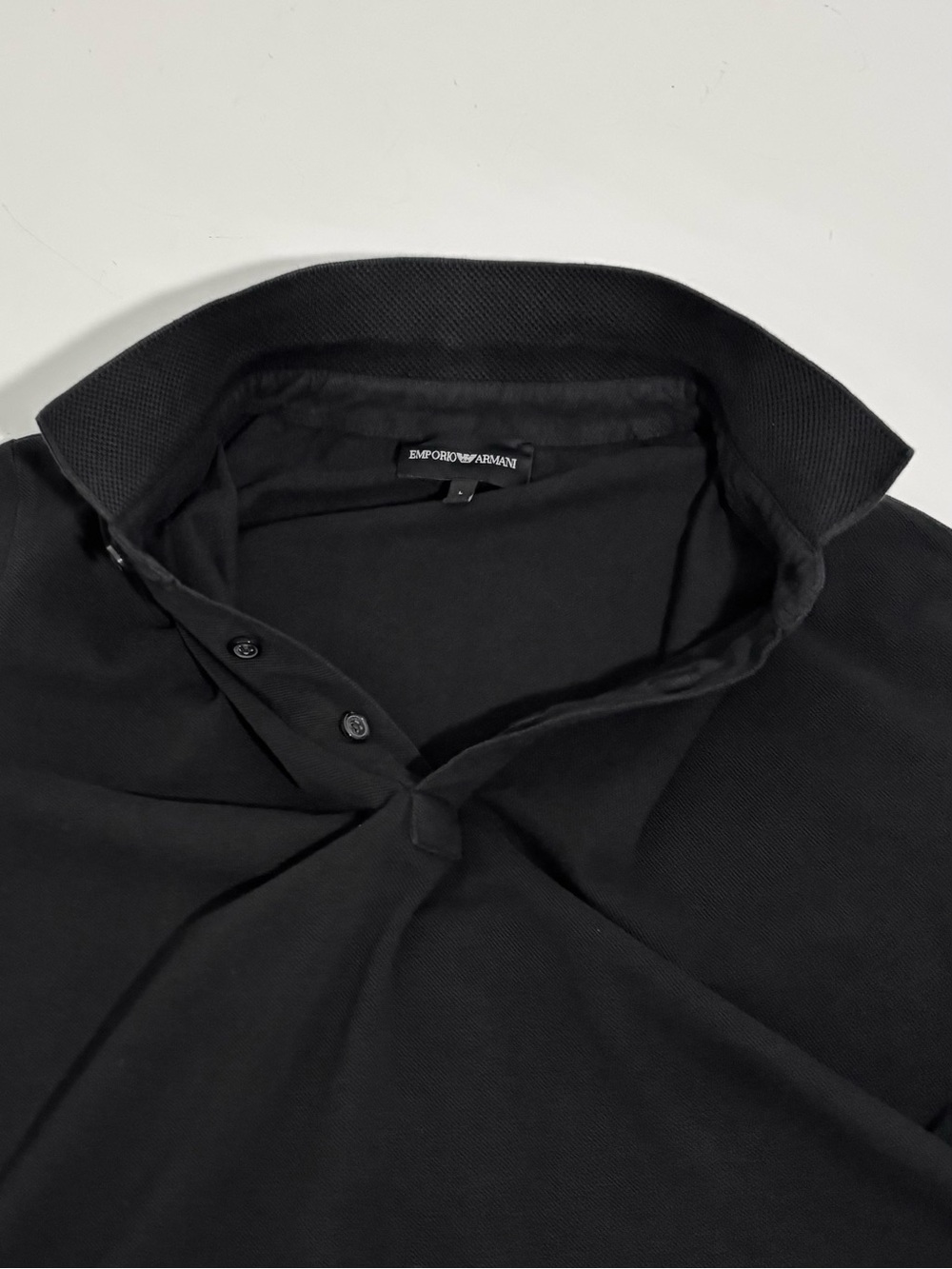 Emporio Armani Men's Patch Logo Short Sleeve Polo Shirt Size L - Picture 10 of 15